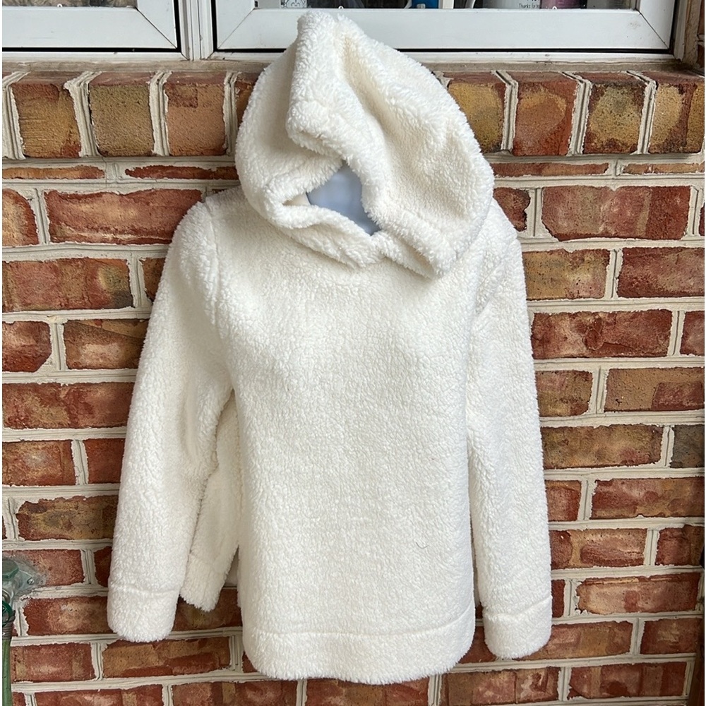 NWT Loft Sherpa hoodie long sleeve Sweatshirt. Small - Picture 1 of 4